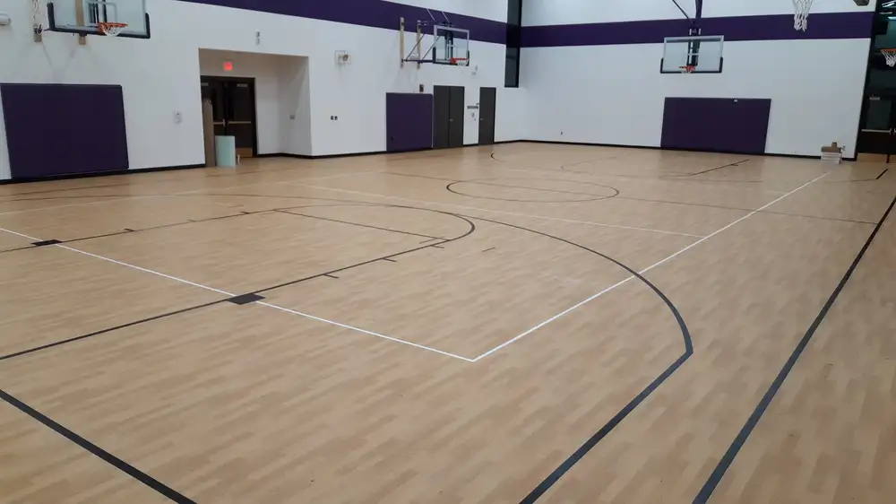 SportGrain Plus flooring at a U.S. elementary school