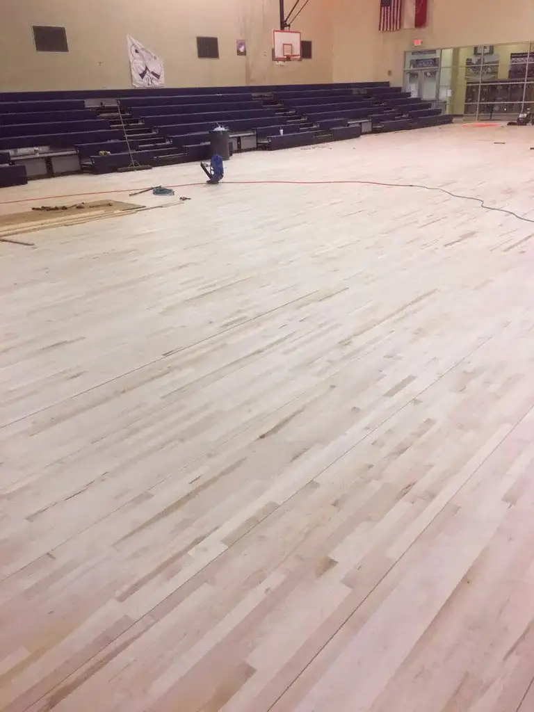 Hardwood maple flooring detail, DIN 7293 grade