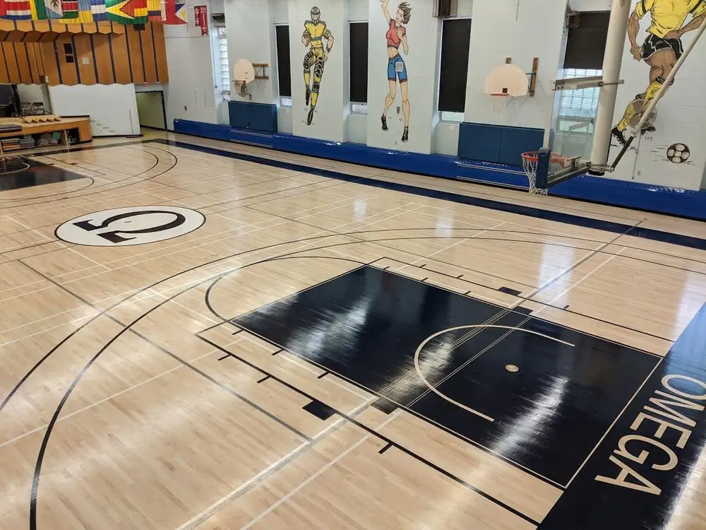 SPFlex flooring at a JK–Grade 12 school in Canada