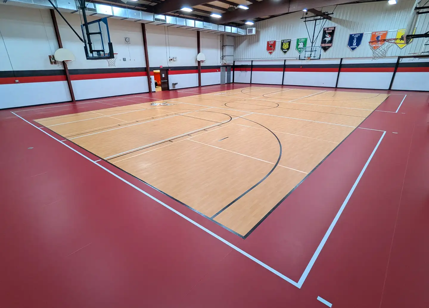 SportGrain Plus gymnasium floor at St. Paul's Lutheran School